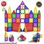 Children Hub 60pcs Magnetic Tiles Set 3D Magnet Building Blocks Premium Quality Educational Toys for Your Kids Upgraded Version with Strong Magnets Creativity Imagination Inspiration  B06WGS7NT9